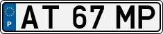 License plate of Portugal, Regular plates