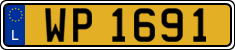 License plate of Luxembourg, 2003 year system