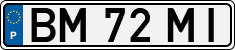 License plate of Portugal, Regular plates