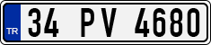 License plate of Turkey, Regular plates