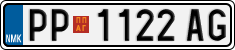 License plate of North Macedonia, Regular plates (2012)