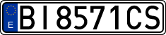License plates of Spain, 1971 year series