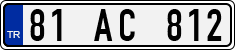 License plate of Turkey, Regular plates