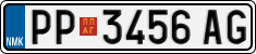 License plate of North Macedonia, Regular plates (2012)