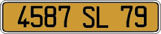French license plate, FNI