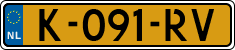 License plate of the Netherlands, Cars