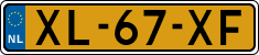 License plate of the Netherlands, Cars