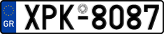 License plate of Greece, Cars