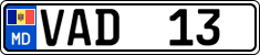 License plate of Moldova, Cars (2015)