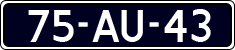 License plate of the Netherlands, Cars