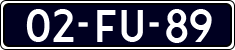 License plate of the Netherlands, Cars