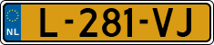 License plate of the Netherlands, Cars