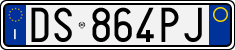 License plate of Italy, Cars (1994 year series)