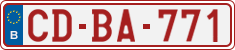 License plate of Belgium, Diplomatic