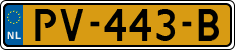 License plate of the Netherlands, Cars