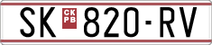 License plate of North Macedonia, Regular plates (1993)