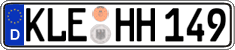 German license plate, Regular plates