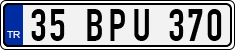 License plate of Turkey, Regular plates