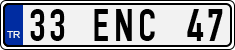 License plate of Turkey, Regular plates