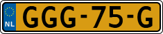 License plate of the Netherlands, Cars