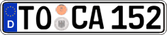 German license plate, Regular plates