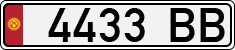 License plate of Kyrgyzstan, Organizations (1994)