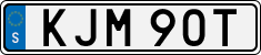 License plate of Sweden, Regular plates