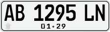 License plate of Indonesia, Regular plates