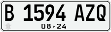 License plate of Indonesia, Regular plates