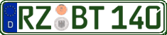 German license plate, Regular plates