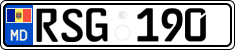 License plate of Moldova, Cars (2015)