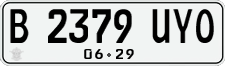 License plate of Indonesia, Regular plates