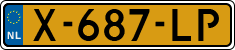 License plate of the Netherlands, Cars
