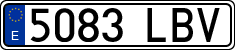 License plates of Spain, Ordinary (2000)