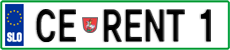License plate of Slovenia, Vanity Plates