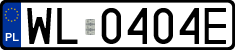 License plates of Poland, Regular car plates