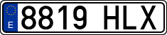License plates of Spain, Ordinary (2000)