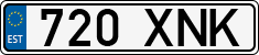 License plate of Estonia, Regular car plates