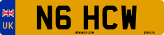 License plate of the United Kingdom, 1983 year system