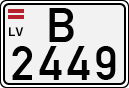 License plate of Latvia, Trailers
