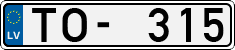 License plate of Latvia, Regular car plates