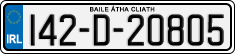 License plate of Ireland, Regular plates
