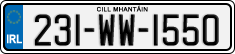 License plate of Ireland, Regular plates