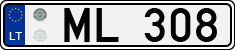 License plate of Lithuania, Trailers