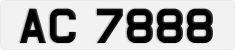 License plate of Hong Kong, AB 1234
