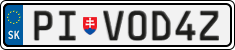 License plate of Slovakia, Vanity Plates