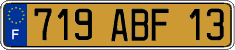French license plate, FNI