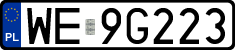 License plates of Poland, Regular car plates