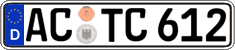 German license plate, Regular plates