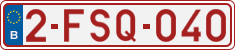 License plate of Belgium, Regular plates (2010)